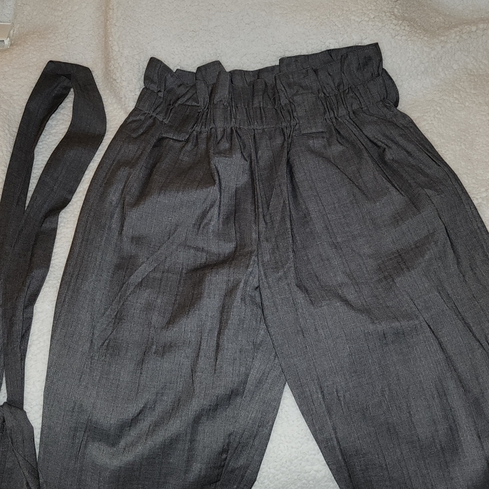 Cartonnier paper bag waist pants Anthropologie